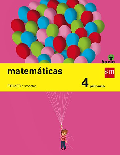 Portada de Matemáticas. 4 Primaria. Savia - Pack de 3 libros