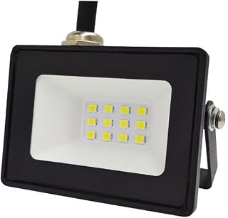 Kit 3 Refletor Led 10W Slim SMD Prova D'agua IP65 Holofote Luz Branca 6500k Ol Iluminação