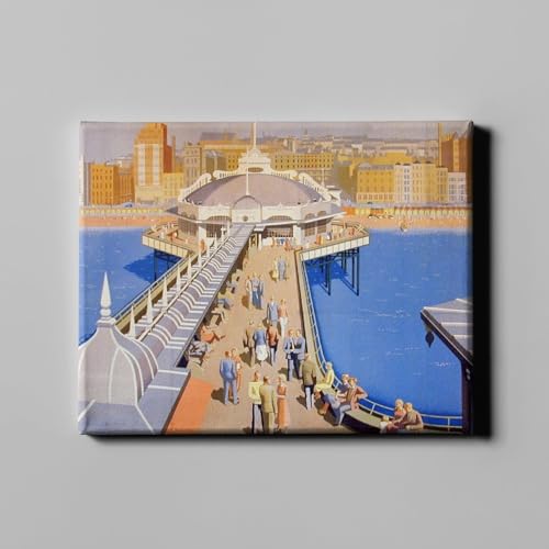 Lienzo de galería Brighton and Hove Railway mediano con acabado artístico premium
