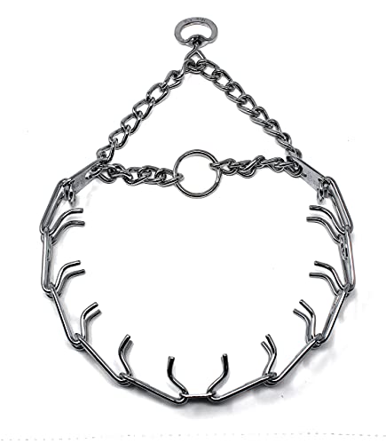 Herm Sprenger Prong Dog Training Collar Ultra-Plus Chrome Plated Steel Pet Pinch Collar No-Pull Collar For Dogs Anti Pull Training Collar Made In Germany 3.2Mm X 23In Medium #TOP3