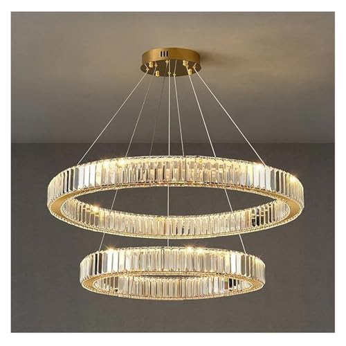 Lustre cristal de luxe Chaner LED modifiable pour grand salon de villa