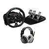 Logitech G G923 - Volante da corsa e pedali, ritorno di forza dinamico TRUEFORCE, vera pelle + cuffia con microfono cablata ASTRO A10 Gen 2 - Xbox X|S, Xbox One, PC, Mac - Nero