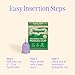 August Period Cup for Women - 36 mL Capacity, 8-12h Protection, Flexible, Soft Silicone Menstrual Cups with Cotton-Sateen Pouch, Reusable and Beginner-Friendly with Easy Step-by-Step Guide