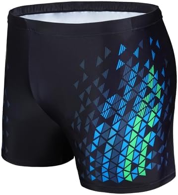TPZORJX Schwimmhose Herren - Schnelltrocknende Badeshorts Für Wassersport In Schwarz