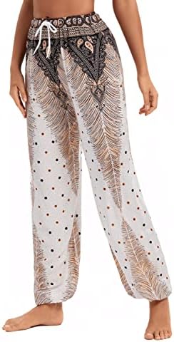 Urban CoCo Women’s Floral Print Boho Pants Harem Pants Jogger Pants