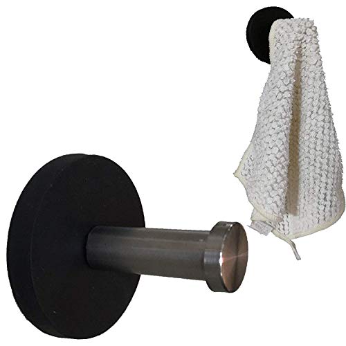 Crochet magnétique pour manteau, clés, serviettes, etc. - Ne raye pas - Peut supporter jusqu'à 2,7 kg Cover