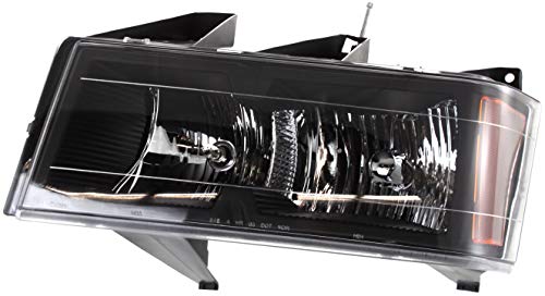 Garage-Pro Headlight for CHEVROLET COLORADO 04-12 LH Assembly Halogen Black Interior - CAPA