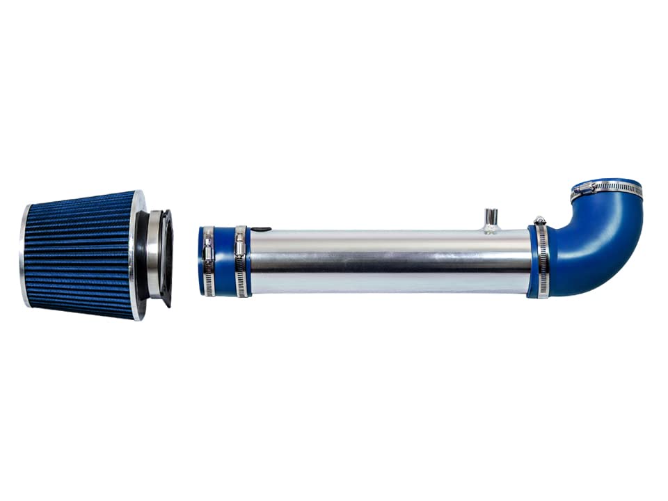 Rtunes Racing Short Ram Air Intake Kit + Filter Combo BLUE Compatible For 95-00 Ford Explorer/Ford Ranger / 95-00 Mazda B4000 OHV V6