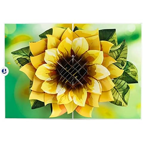 TRUANCE Pop Up Card Sunflower Card, 7x5 Greeting Card, Pop Up Flower Card For Mothers Day Cover