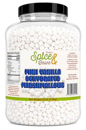 Vanilla Mini Dehydrated Marshmallows 2.5 lb...