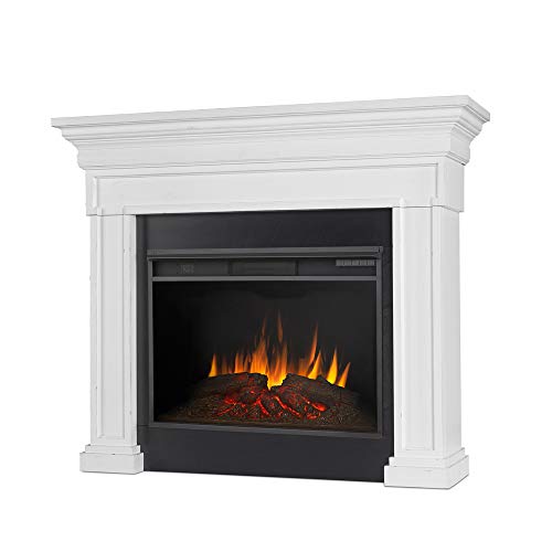 Real Flame Emerson Grand Electric Fireplace, Rustic White #TOP2