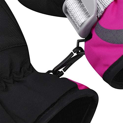 Kids Boys Girls Ski Mittens Winter Skiing Gloves Thermal Snow Mittens Warm Hands Full Finger Gloves Age 3-6 Years Old Waterproof Windproof Ski Gloves Outdoor Sports Skiing Cycling Snowboarding