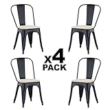 Silla de comedor con estructura metálica acabada en color negro mate y asiento en madera de roble, cuenta con tacos antideslizantes que impedirán la posibilidad de resbalarse. Su diseño y materiales hacen de esta silla en una pieza básica dentro de cualquier tipo de decoración industrial o vintage.