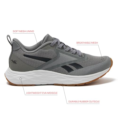 Reebok Aniwa Running Shoes for Women, Solid Grey/Pure Grey7/White, 12 Medium by Reebok - Used condition - Image 2