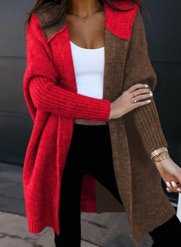 Image of Astylish Women 2026 Fall Clothes Outfits Hooded Knit Cardigan Sweaters