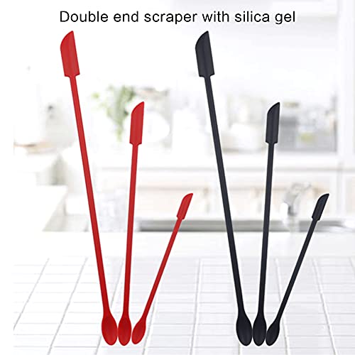 Ikasus AFSSS612662GIKRED Silicone Spatula Set,Mini Silicone Spatula Beauty Makeup Spatula,3 Piece Small Silicone Spatula-Thin Spatula Set thumb #4