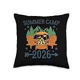 Summer Camp 2026 Mountain Camping Crew Spring Break Trip Throw Pillow