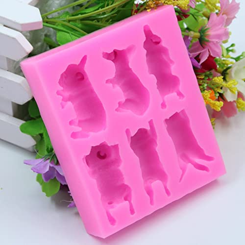 3D Fondant Chocolate Candy Cake Decoration Baking Pastry Tools Silicone Soap Mold Resin Polymer Clay Mold (Dog) by Anktily - Image 7
