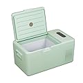 Alpicool S15 Portable Freezer, 12 Volt Refrigerator, 18 Quart (16.8 Liter) Fast Cooling 12V Car Fridge -4?~68?, Green Car Cooler, 12/24V DC and 100-240V AC for Outdoor, Camping, RV, Truck, Boat