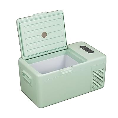 Alpicool S15 Portable Freezer, 12 Volt Refrigerator, 18 Quart (16.8 Liter) Fast Cooling 12V Car Fridge -4?~68?, Green Car Cooler, 12/24V DC and 100-240V AC for Outdoor, Camping, RV, Truck, Boat