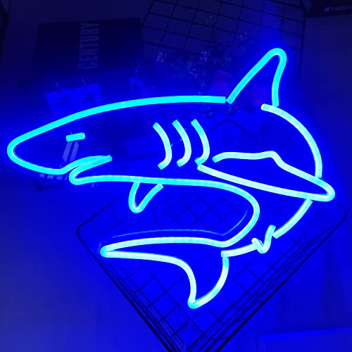 Dimmable Shark Neon Signs for Wall Decor,Large Reusable Shark Neon Light Sign for Boys Gifts Living Game Room Shop Hotel Bar Birthday Party Decor Lifelike Shark Night Light 16.5X13.5 Blue by Ajoyferris - Image 3
