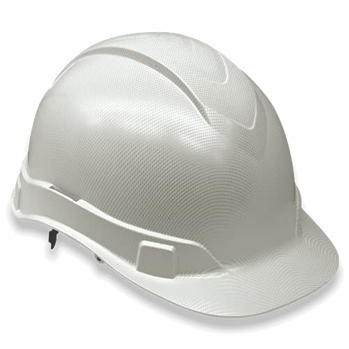 Acerpal Cap Style Hard Hat Osha Construction Work Approved Safety Helmet, White Knight, Carbon Fiber Custom Design Hard Hats, Cascos De Construccion Men Woman, 6 Point Adjustable Ratchet Suspension #TOP4
