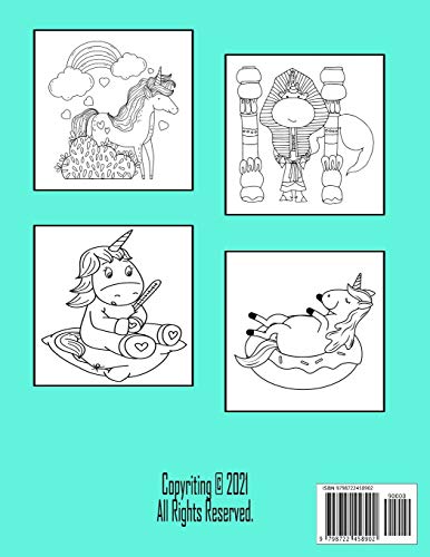 Unicorn Coloring book: For Kids Ages 8-12; Funny Collection Of 100 Unicorns Illustrations For Hours