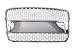 Griglia sportiva anteriore compatibile con Audi A4 B7 Rs-Style Chrome 2005 2006 2007 2008 Pdc E-4438 Griglia anteriore Centrale Sport Griglia a nido d'ape Mesh Sport