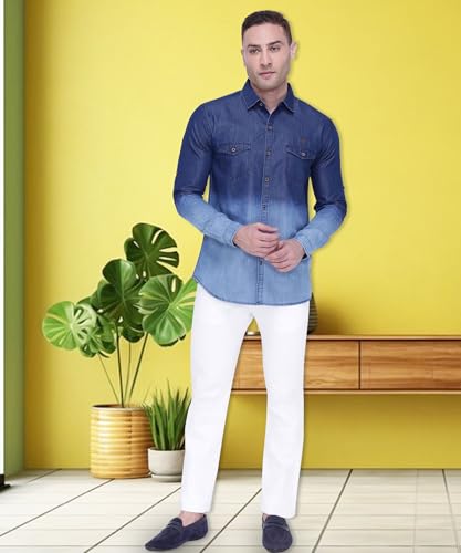 Image of Kuons Avenue Men's Solid Slim Fit Shirt