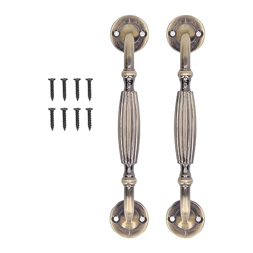 2 Juegos de Manijas de Puerta de Bronce Antiguo, Manijas y Tiradores de Puertas Corredizas de...