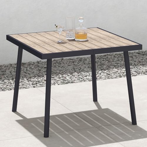 Lynslim LM-04 5 Piece Outdoor Dining Set，Rattan Patio Table And Chairs Set Plastic-Wood Tabletop Outdoor Dining Table thumb #4