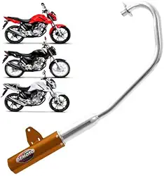 Escapamento Racing Fan Titan 160 2018 Até 2025 (Dourado)