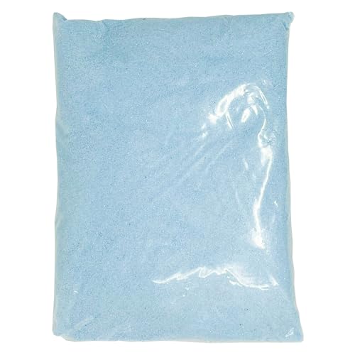 Podzly Arena decorativa a granel de 5 libras, arena azul. Ideal para bodas, terapia, manualidades creativas y proyectos decorativos. ¡Arena fina a granel para tus necesidades de manualidades!