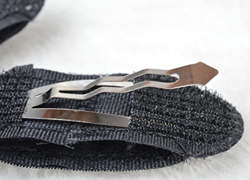 Bag Of 3 Invisible Black Bump Up Hair Clips Volume Hair Insert Bun Updo Hair Base Styling Tool For Braid Styler Fluffy Hair Barrettes Bb Hairpins #TOP3