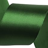 cyclingcolors Satinband aus Polyester – 50 mm x 22 m – Geschenkband für Verpackung, Dekoration, Geburtstag, Torten, Nähen, Basteln & Floristik – Waldgrün