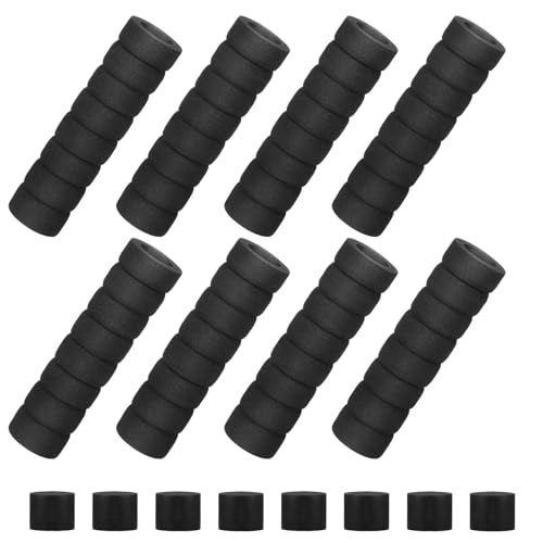 DOPENSPI 8 Stück Türklinkenpuffer mit Schwammstopfen,Schwarz...