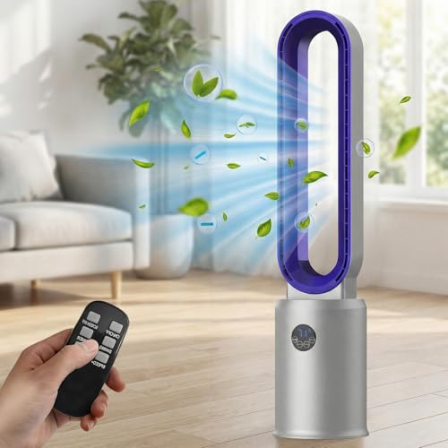 Cobuy Bladeless Tower Fan with Remote, Air Circulator Cooling Fan