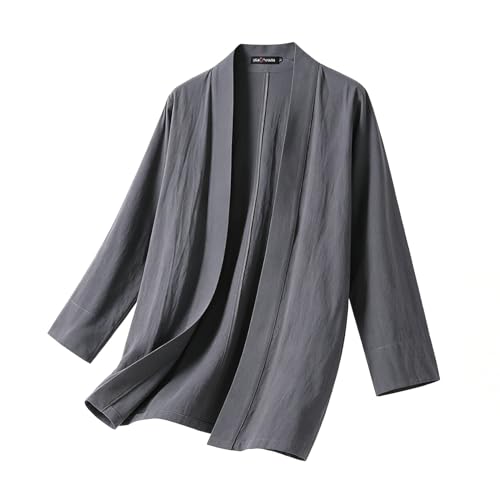 Costume Tang en coton et lin pour kung fu et tai chi grande taille