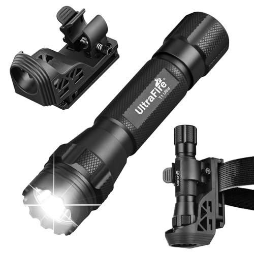 Lampe torche tactique 1000 lumens lampe de poche LED police sécurité ULTRAFIRE étui