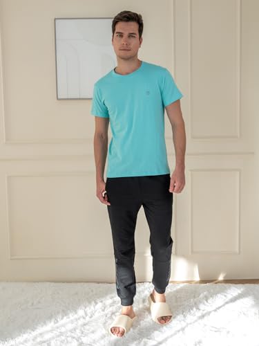 Image of Lux Cozi Men's Cotton Solid Regular Fit T-Shirt