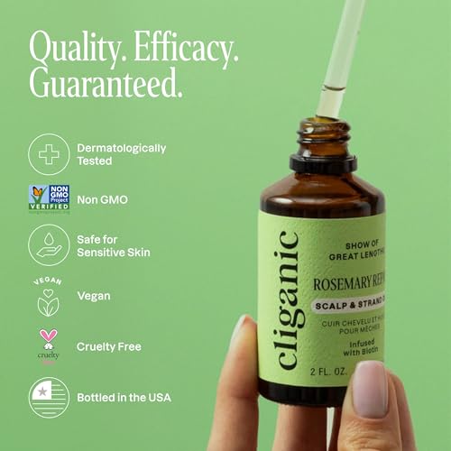 Cliganic Hair & Scalp Rosemary Oil with Biotin & Jojoba — 2oz — view 5