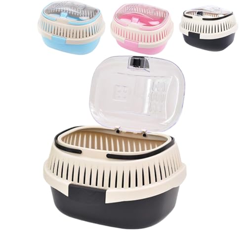 モルモット キャリーケース 透明 大きめ 小動物 ゲージ 持ち運び 持ち手付き 小動物お出かけ キャリー 通気性 丈夫 モルモット用ケージ ルーミィ 通院 帰省 移動 避難 ペット ケース トラベル ケージ お掃除しやすい 通院 病院 シマリス モモンガ