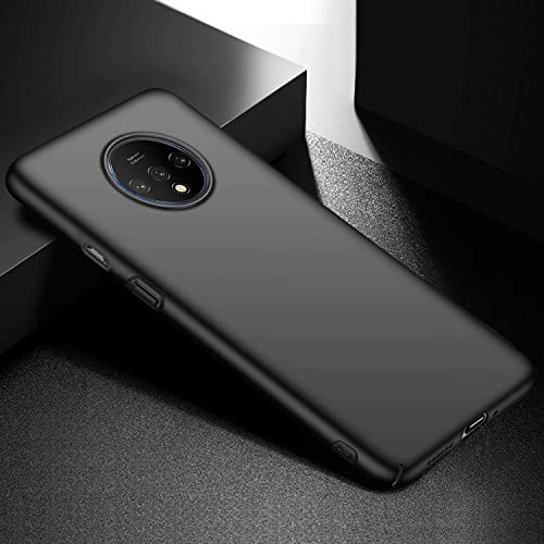 Image of Mobile Back Cover Case for Oneplus 7T | One Plus 7T | 1+7T (Silicone Case|CameraProtection|Black SC1510)