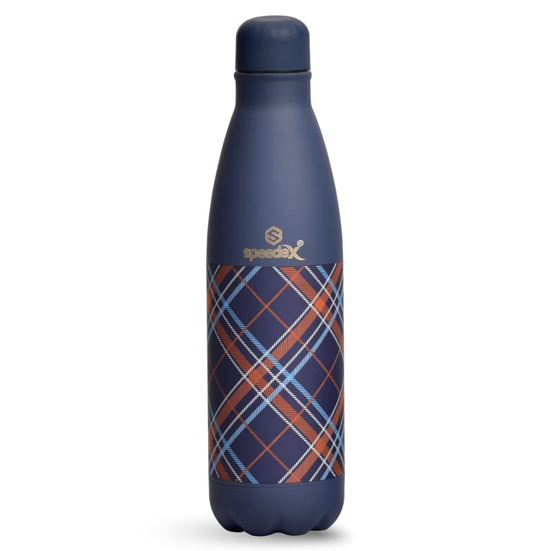 SpeedexDouble Wall Vacuum Insulated Stainless Steel cola Water Bottle, Travel Thermos Flask 500 ML (Blue)