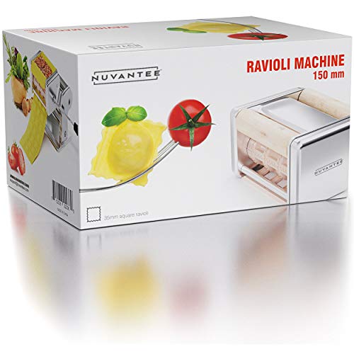 Nuvantee Ravioli Maker Attachment - 150 mm Detachable Ravioli Cutter - Stainless Steel Ravioli Machine