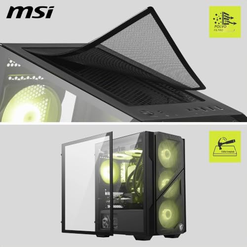 Caja PC Mag Forge M110R semitorre ATX con cristal templado y gran flujo de aire 3