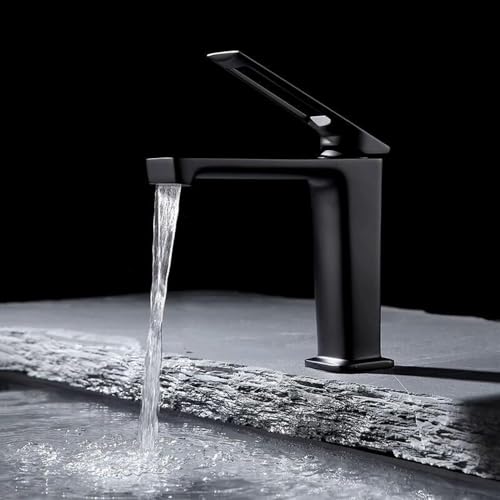 Robinet de salle de bain moderne cascade gris sans éclaboussures - 2