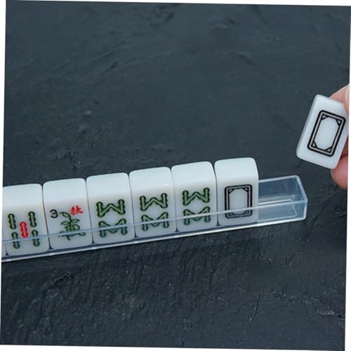 4 piezas Mini soportes Mahjong portátiles para viaje miniatura 4