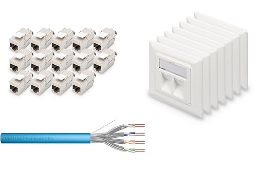 Câble réseau Cat.6A U-FTP PiMF cuivre AWG 23/1 et accessoires Keystone