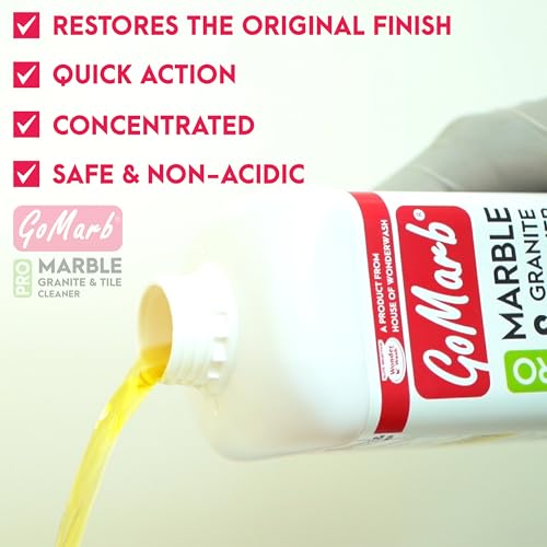 Image of GoTile Pro & GoMarb Pro Combo - Tile Cleaner + Marble & Granite Cleaner (500ml Each) | Highly Effective Concentrated Formula | Cleans & Restores Shine on Marble, Granite & Tiles | Made in India